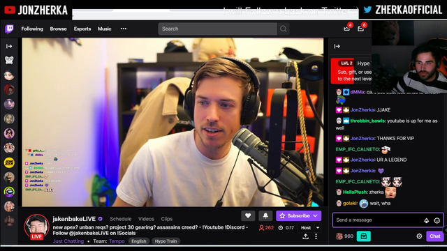 Jakenbake giving chadvice to Jon Zherka