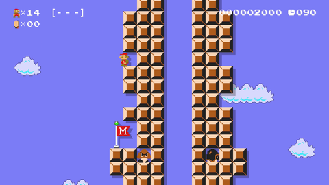 After half an hour of attempts, Moon finally ascends the Tower of Babel