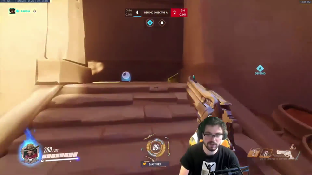 Overwatch streamer SamitoFPS accidentally revealed that his "live" gameplay was pre-recorded, then hilariously fumbles his way out of the situation