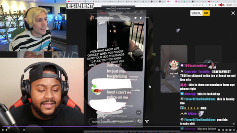 xQc confirms the "leaked" pics Adept posted on Instagram were from his phone