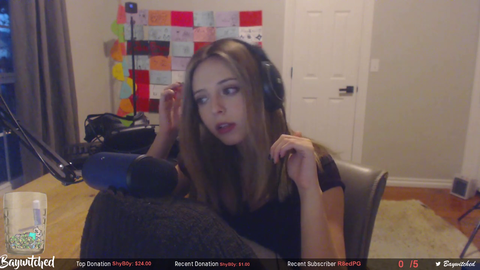 Unknown Person Taking Pictures of Streamer Baywitched Through Room Window