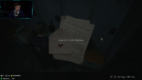 Soda finds a note from tanner in Resident Evil 2