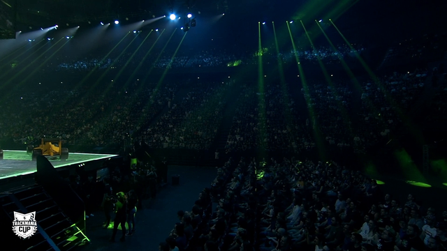 TrackMania Cup's Finals is being streamed from the Accor Arena in front of a live audience of 15,000