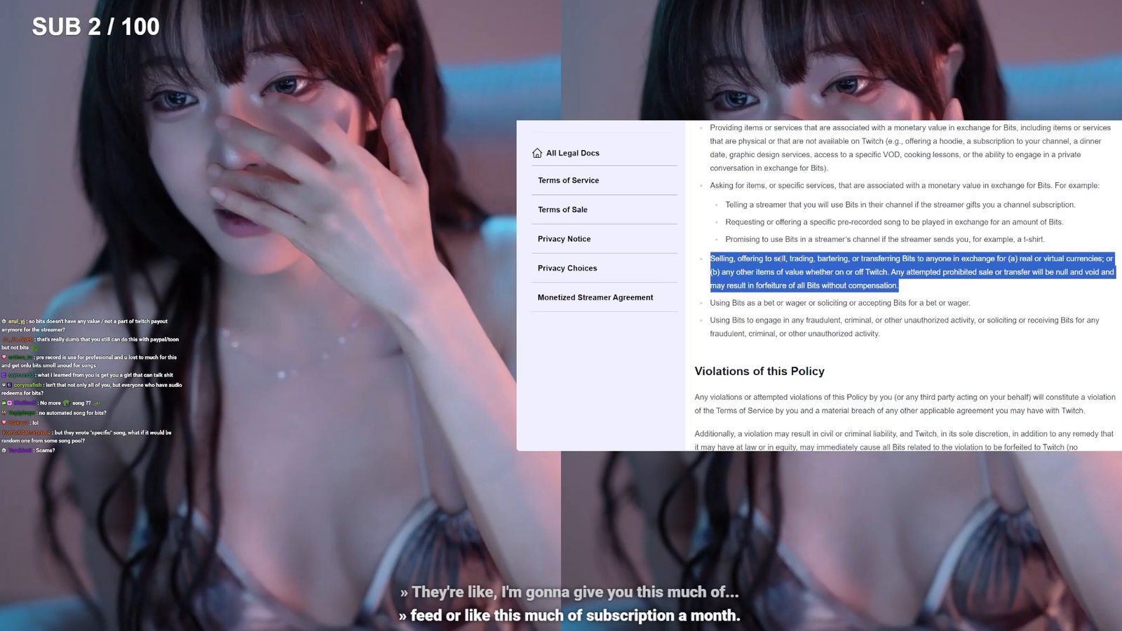 Froggy revealed how many offers she receives to launder money through Twitch
