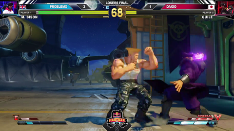Super intense round of Street Fighter