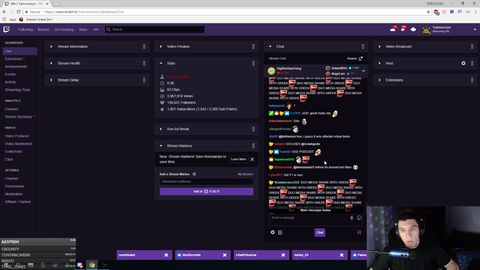 Trainwrecks shoots a gun on stream