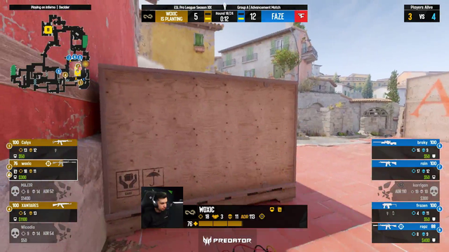 Faze need to save due to game bug at match point (4v3 retake)