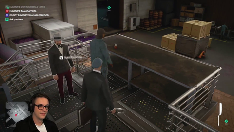Hitman NPC completes the mission objective for streamer