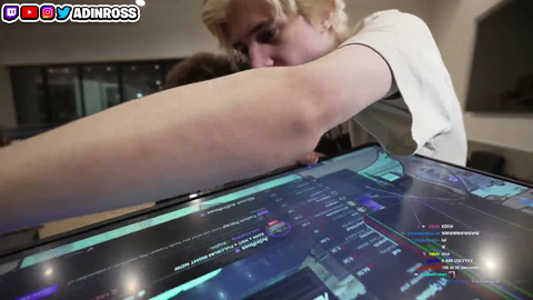 xQc smashes Adin Ross's Monitor