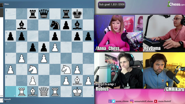 Hikaru says xQc is better than El Rubius in Chess