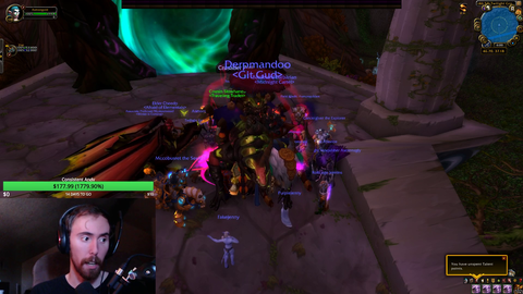 Asmongold dabs for a mount