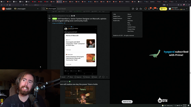Asmongold calls out the WoW system designer
