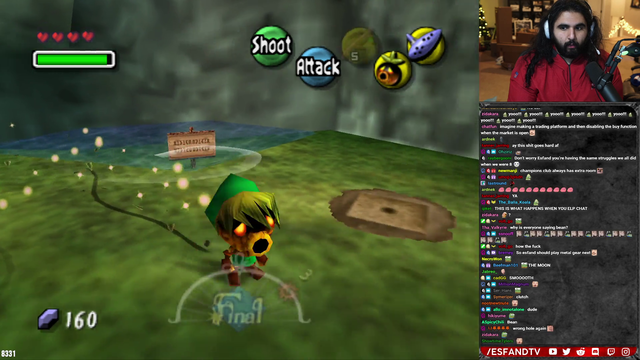 Esfand finds Mizkif in Majora's Mask