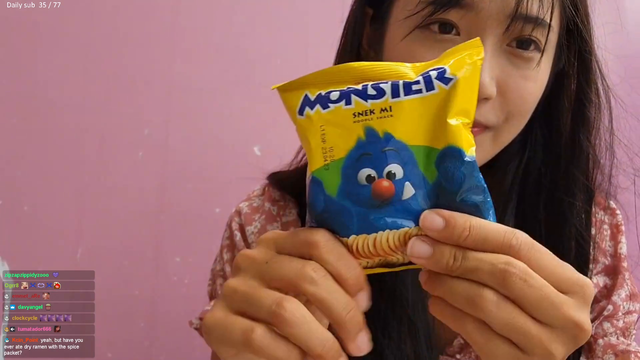 Jinny shows how to properly open a snack pack