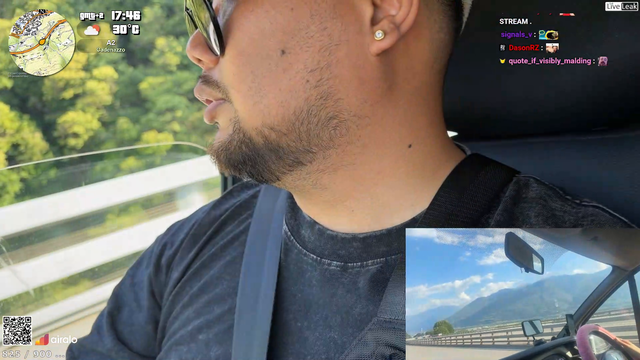 Velcuz's van breaks down once again on a highway in Swiss mountains
