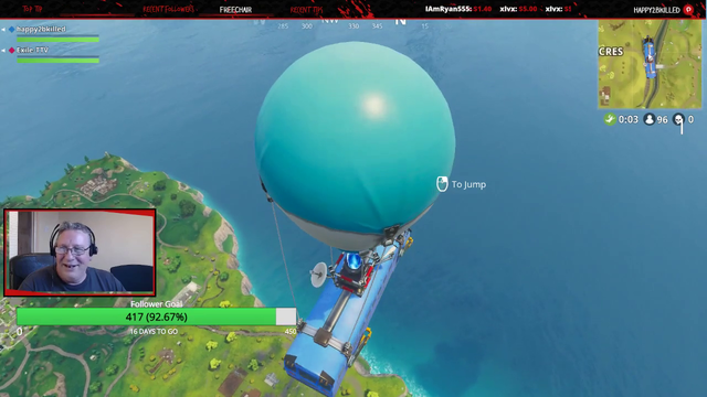 Streamer Plays Fortnite on Brazilian Servers