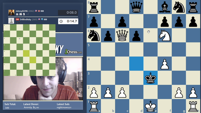 Biggest 5Head move. Chess Grandmaster Daniel Naroditsky makes an incredible mate while playing blindfolded chess