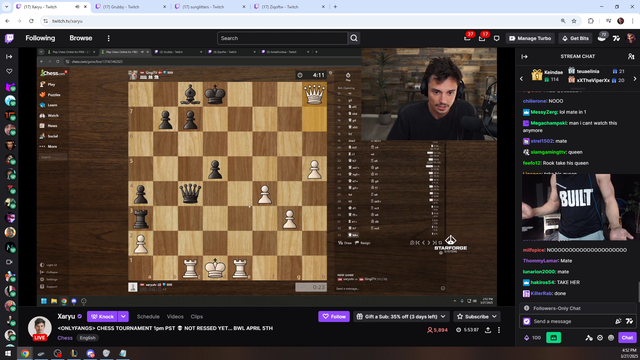 Tyler has some chess advice for Xaryu