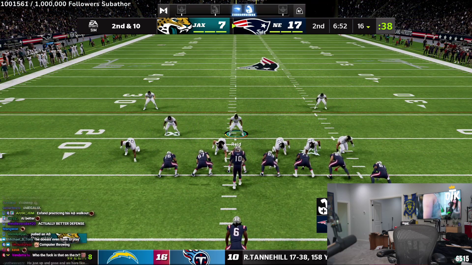 Esfand Gets Interception in Madden While AFK in Bathroom