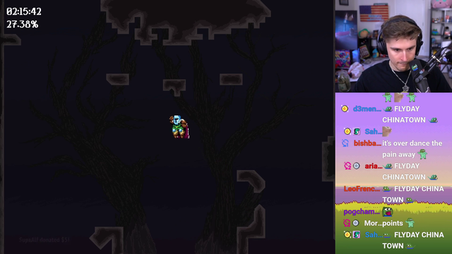Jump king breaks a man