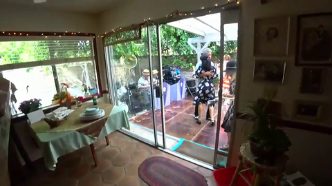 Jake surprises his mom