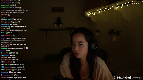 What would Maya do if she raise full 500k on her charity fundraise stream @February 10th