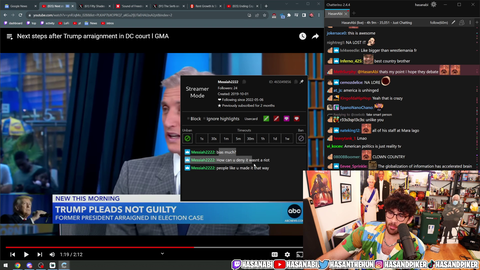Hasan says Kai situation wasn't a riot and just "teenagers dancing in the streets"
