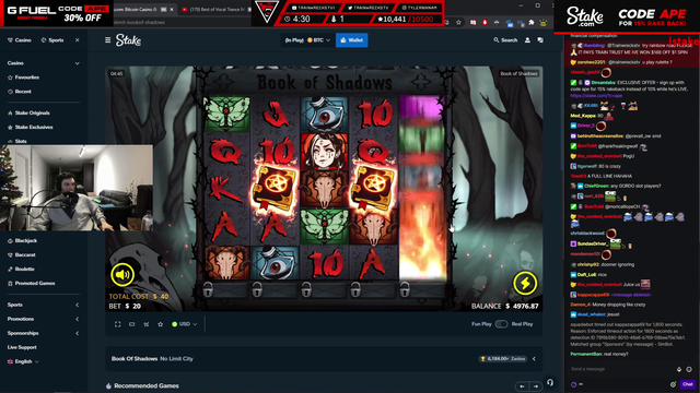 Train wins 40k on slots