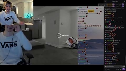 xqc shows his room