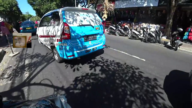 Donation timing. Bali seems dangerous.