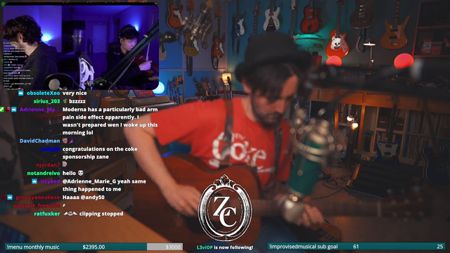 Zanecarney jams with Albert and Destiny on his live stream