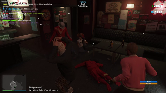 Streamer pukes after laughing too hard at GTA RP karaoke cover of "Lime in the Coconut" (LOUD)