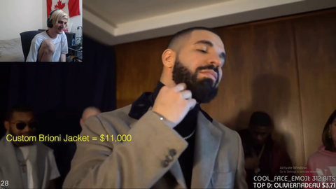 xQc rates Drakes clothes