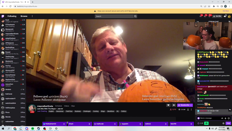 Erobb and the mayor of New Jersey drink beer out of pumpkins together <3