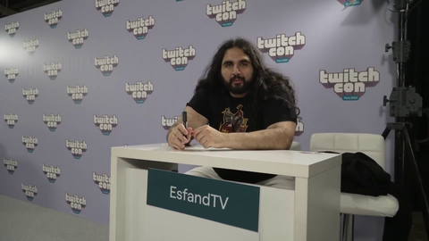 Esfand is ready for his meet and greet.