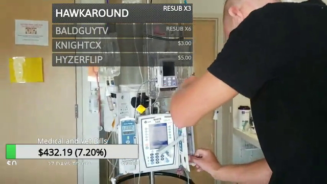 Alecludford and his girlfriend are giving away a pair of Sodapoppin's pants to the highest donator to help raise money for their medical/vet bills