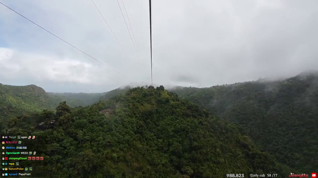 Jinny gets stuck again! zipline
