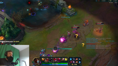 Forsen insane Fiddlesticks 1v5 engage into pentakill in grandmaster elo