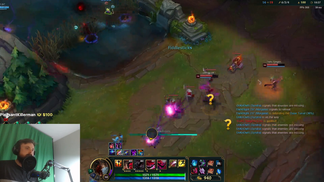 Forsen insane Fiddlesticks 1v5 engage into pentakill in grandmaster elo