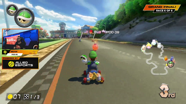 Bro is Opptimus Prime in a Mario Kart tournament
