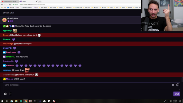 The one time I made Reckful laugh when he was sad