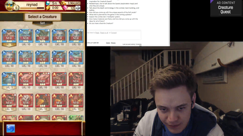 Reynad Exposes Scripted Questions with Game Creator During Sellout Stream