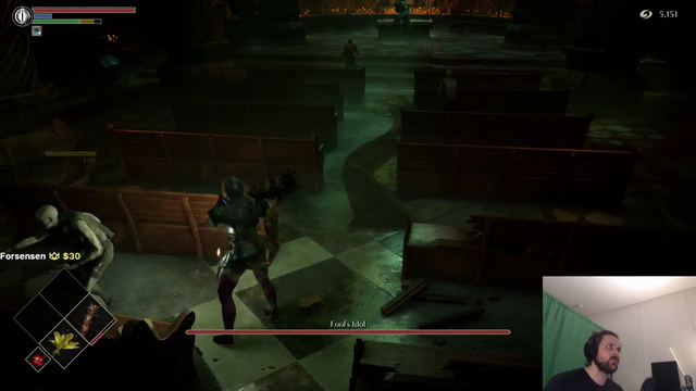 Forsen uses experimental PS5 feature in his fight with a Demon's Souls boss