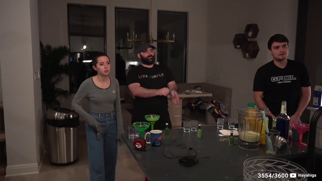 Maya slaps desk then almost falls over