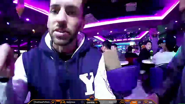 CJ realises he's in a KappaPride Bar.