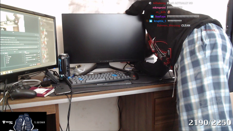 Sliker installing new monitor