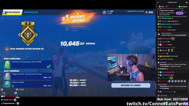 Small Streamer cries on stream after Ninja avoids their name
