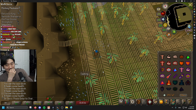 Savix experiences a runescape meme from the times of old