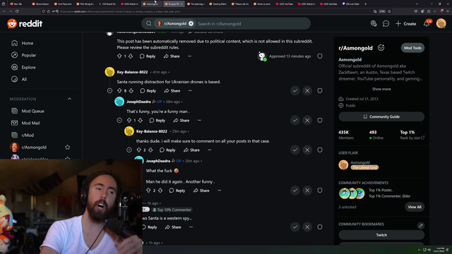 Asmongold Says He's Streaming in Saudi Arabia by Choice and He Is Not Getting Paid for It