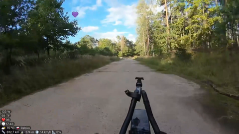 While cycling in Eastern Europe streamer meets a pole (outdoorpichl)